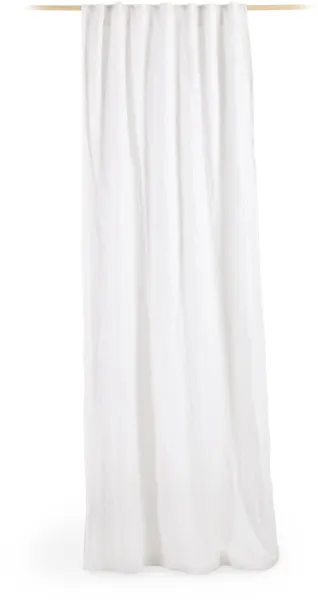 LAFORMA Marja gardin - hvit bomull og lin (140x270)